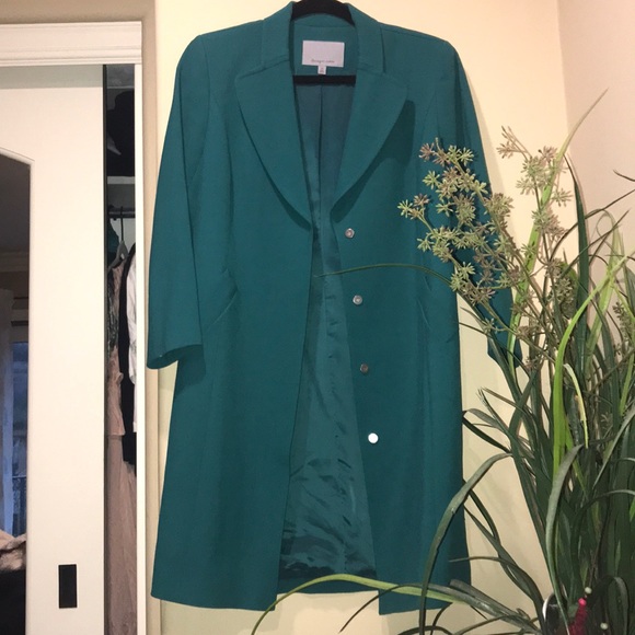 turquoise winter coat